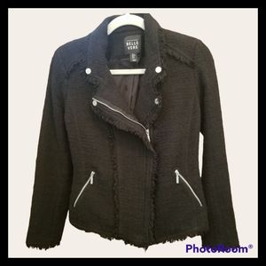 Belle Vere Tweed Moto Jacket EUC